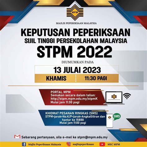 cara semak keputusan stpm ulangan|Semakan Keputusan STPM 2023.